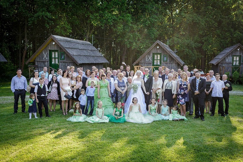 esküvő csoportkép